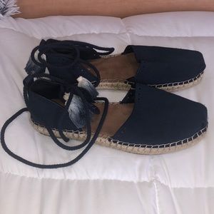 Tom’s lace up espadrilles